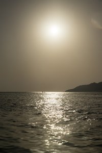 Sun above Zarbagad island