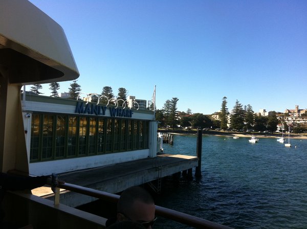 Arriving at Manly