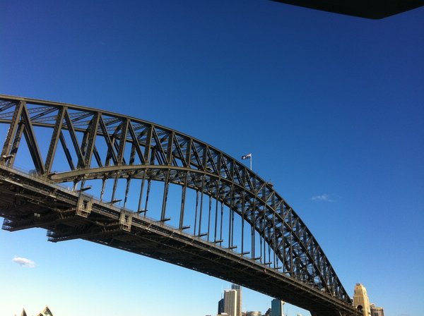 Under the Bridge, heading to Darling Harbour