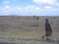 Maasai en la llanura