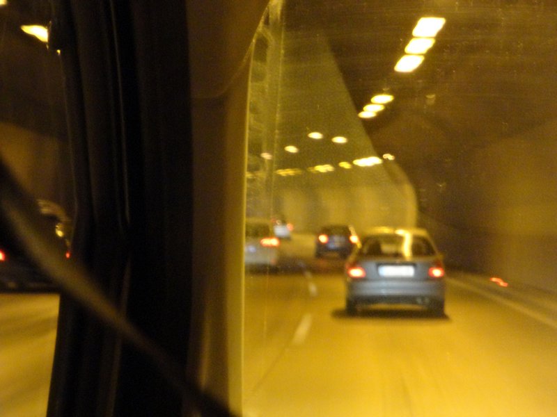 inside tunnel!