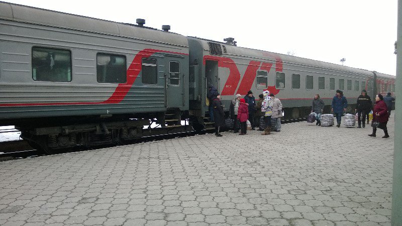 Bishkek to Moscow Train at Bishkek 2 Station