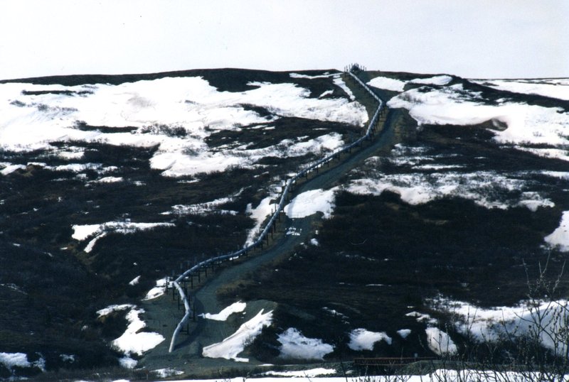 Oil Pipeline on the Tundra