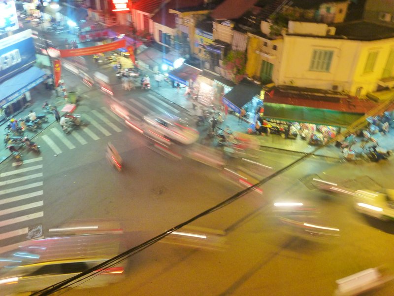 Crazy traffic in Hanoi