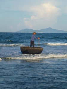 78 A local fisherman at China Beach - Da Nang - Vietnam