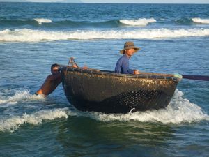 79 A local fisherman at China Beach - Da Nang - Vietnam