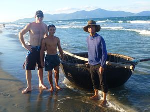 80 A local fisherman at China Beach - Da Nang - Vietnam