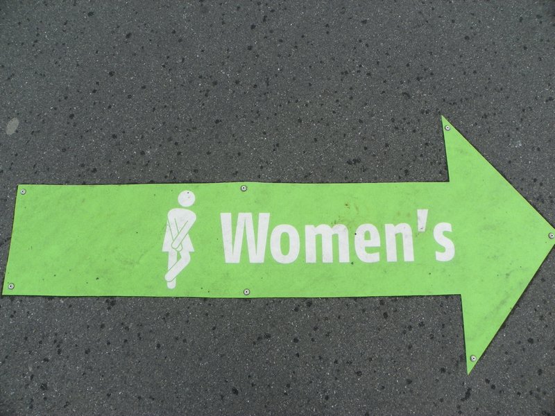 Women's bathroom sign