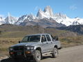 Cerro Fitz Roy and the truck