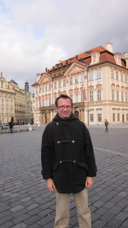 Tim in Old Town Square, Prague