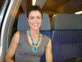 On the train to Zurich town centre