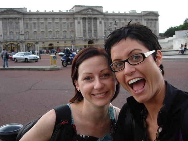 Me and Peta outside Buckingham Palace