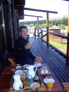 Breakfast at our Cabana, Tandil, Argentina