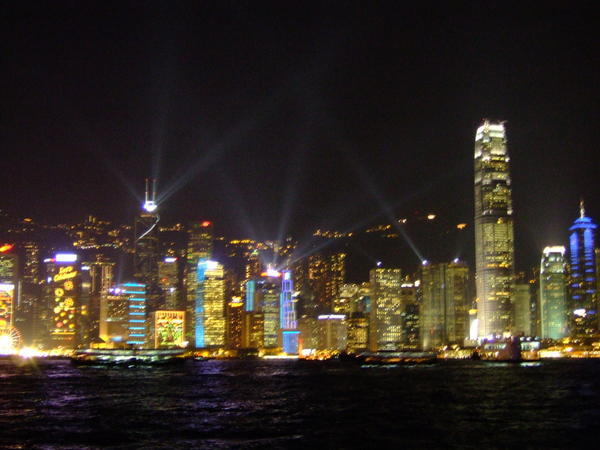 Night view of Hong Kong Island