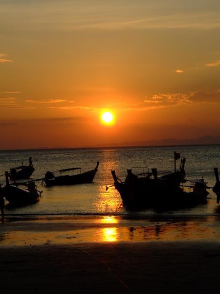 Sunset, Railey West beach, Krabi