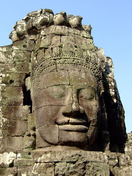 Stone face at Bayon Temple