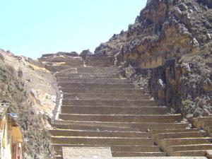 The fortress terracing to Olyontaytambo