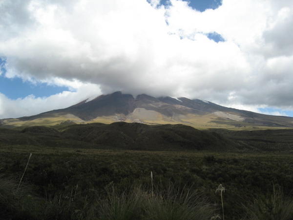 Cotopaxi volcano on a cloudy day!