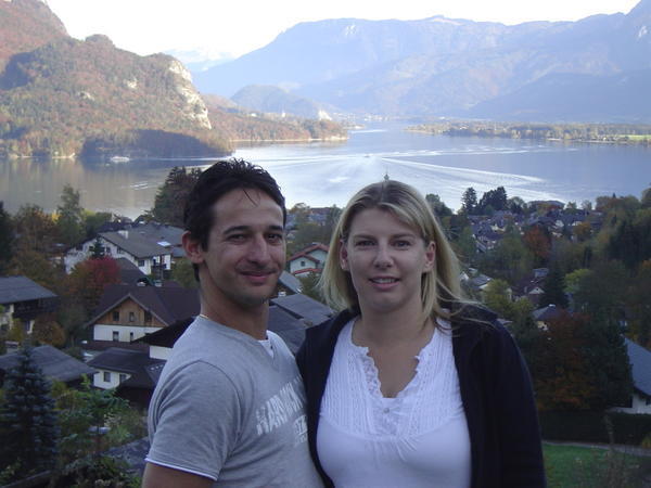  Us looking over at the Alps
