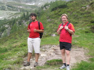 Hiking buddies Louis and Gert