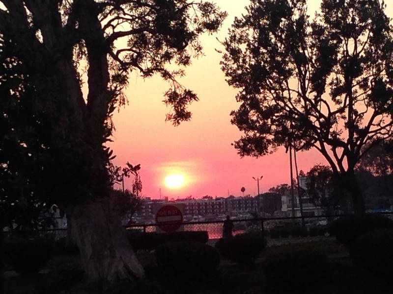 Sunset at Marina del Rey