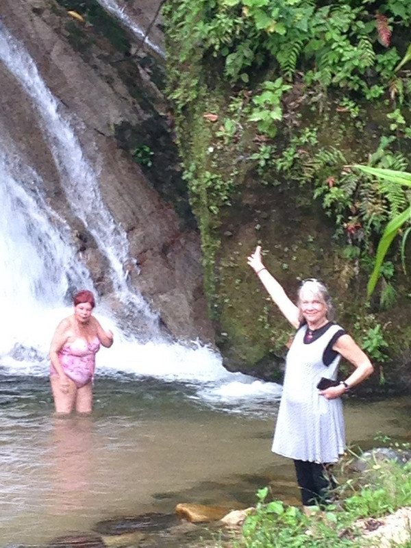 A Dip In The Waterfall
