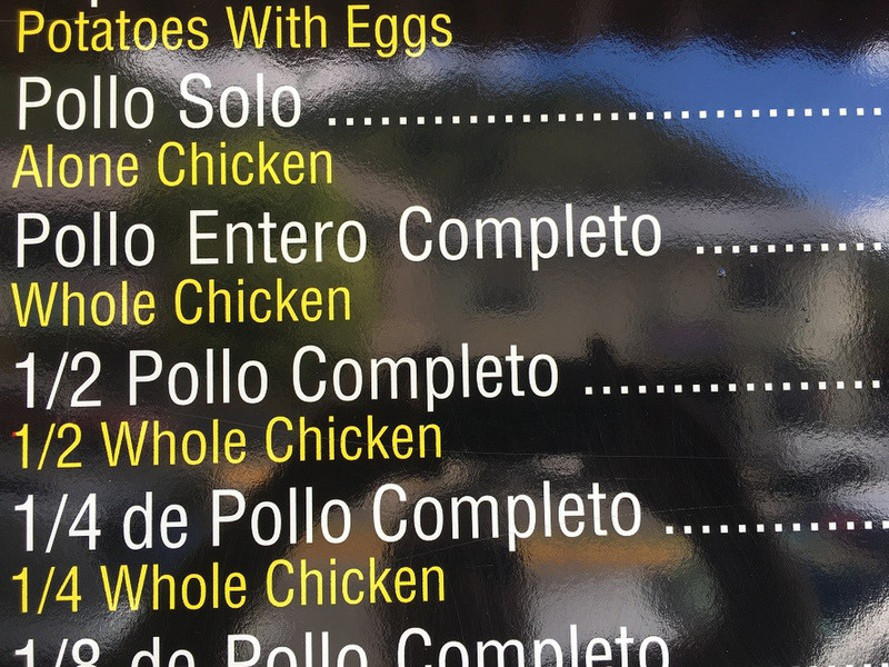 One Alone Chicken To Go, please.