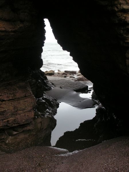 Playa Escondida Beach Cave