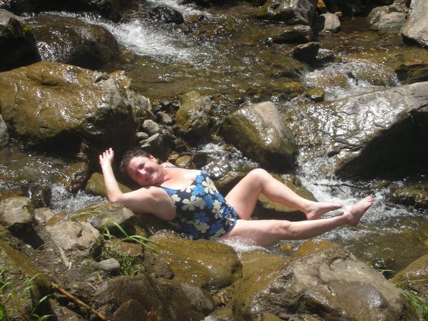 Posing in the Rushing River