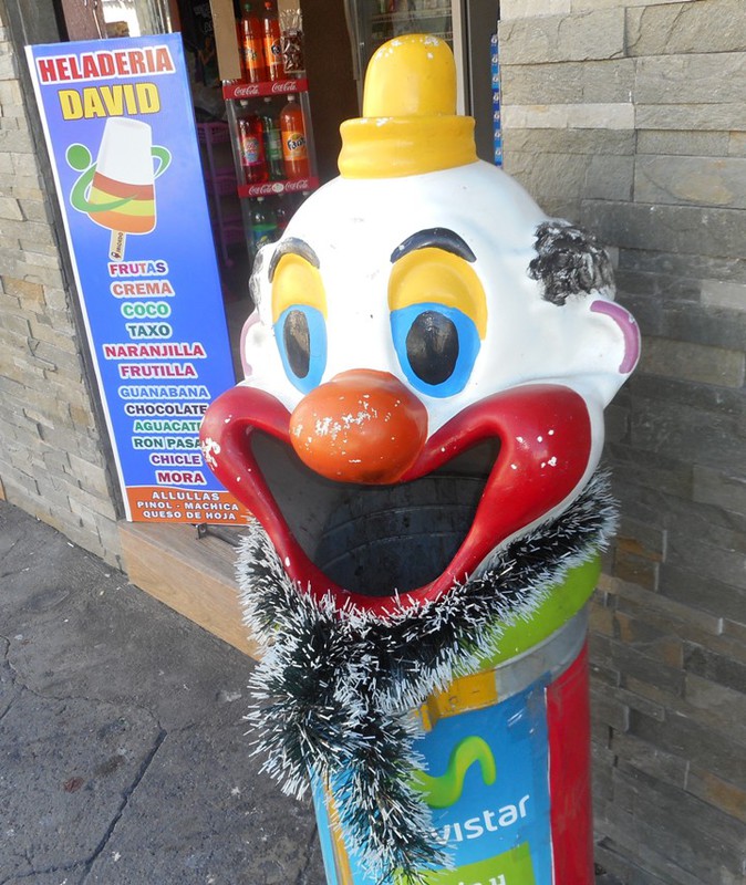 Festive Clown Bin