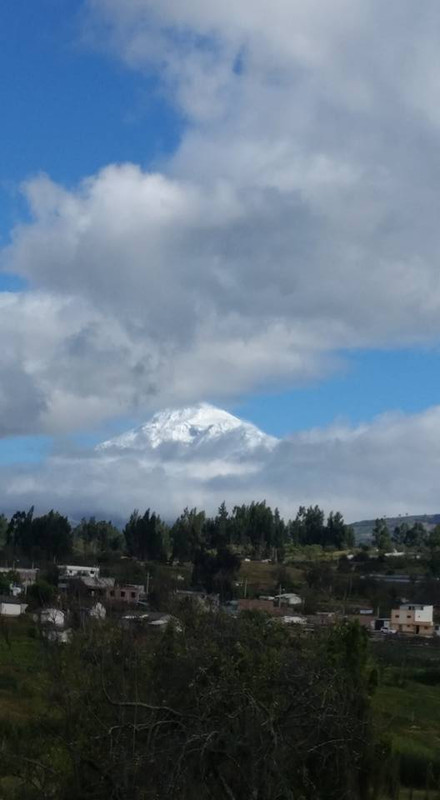 Glimpse of Chimborazo
