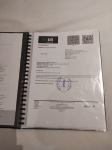 Documentation of all certificates