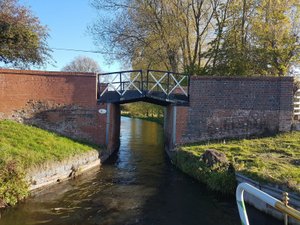 Stratford Canal split bridge