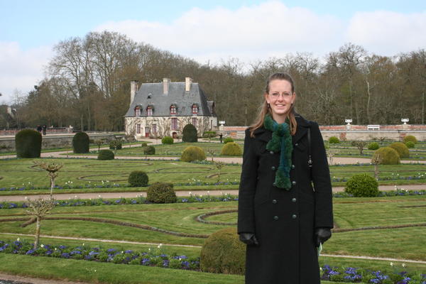 In front of the Gardens at Chenonceau 