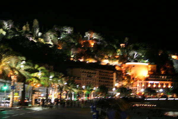 Nightime Impression of the Promenade des Anglais