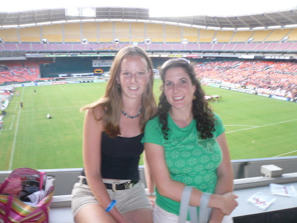 Lynsey & me at a DC United game