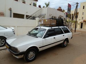 Our 'trusty' ride to Banjul