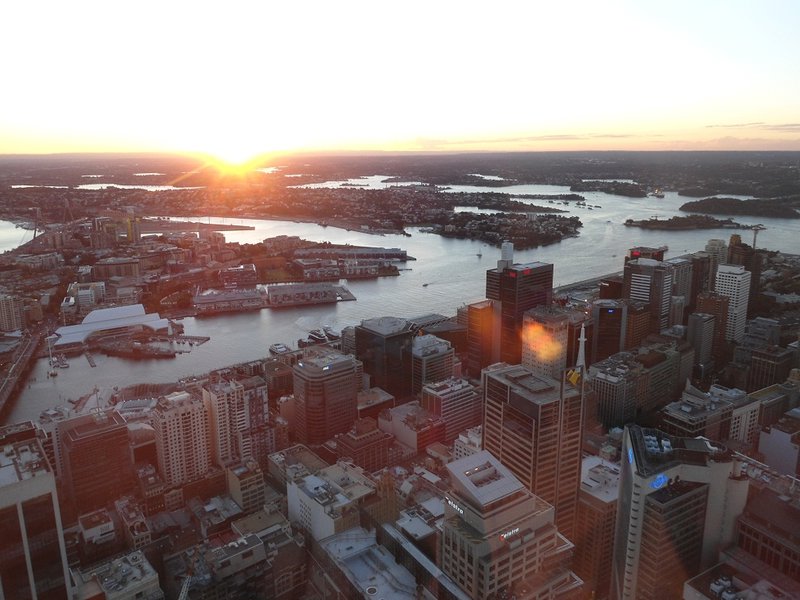 En haut de la Sydney Tower