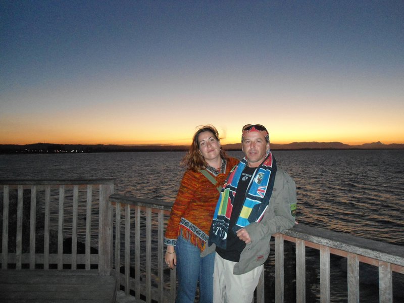 Fin du sunset au  Captain Cook Lookout