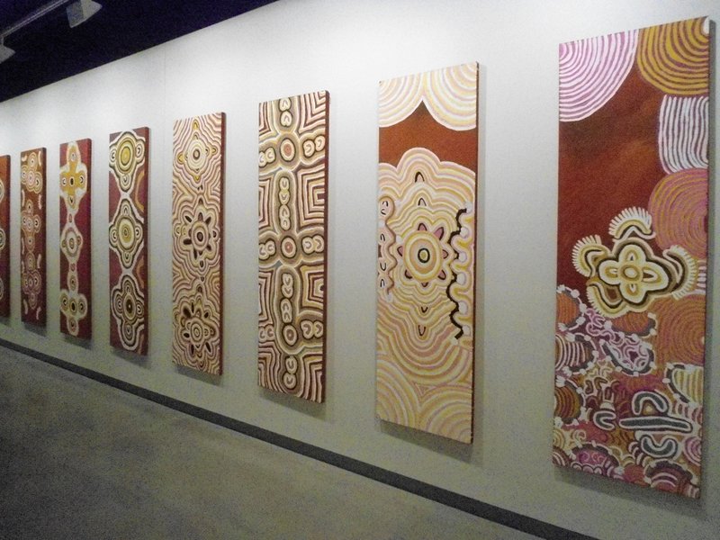 Peinture aborigène au Brisbane Museum