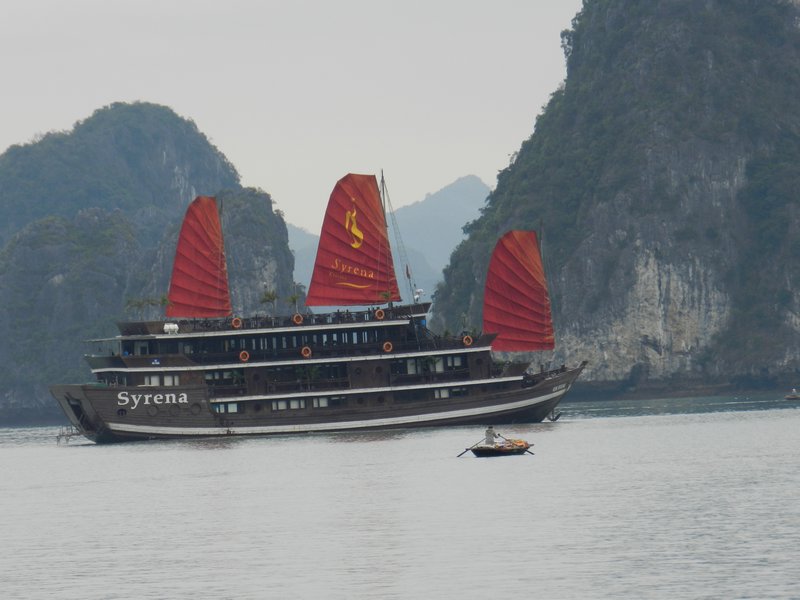 Vietnamese junk boat 