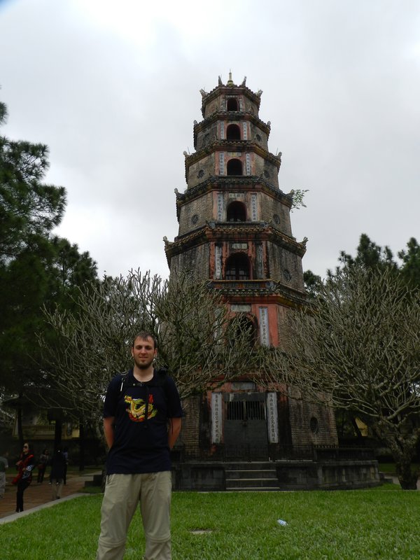 Kyle at Chinese pagoda