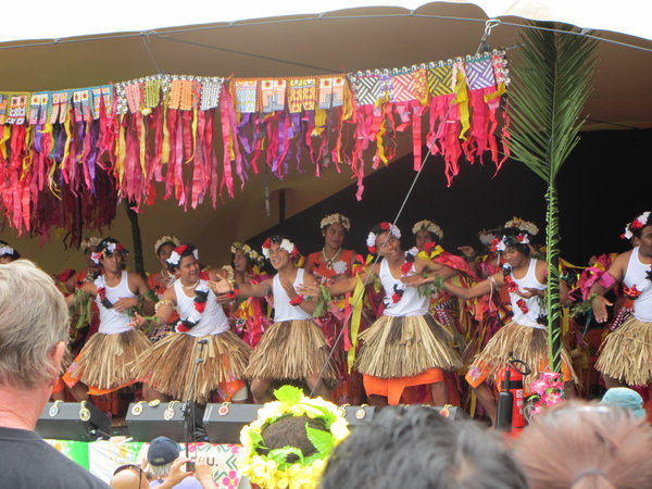 Some of the performers at Tuvalu