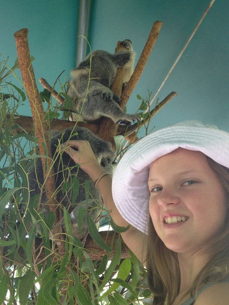 Suzannah with koala