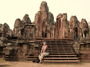 in frfont of Bayon 
