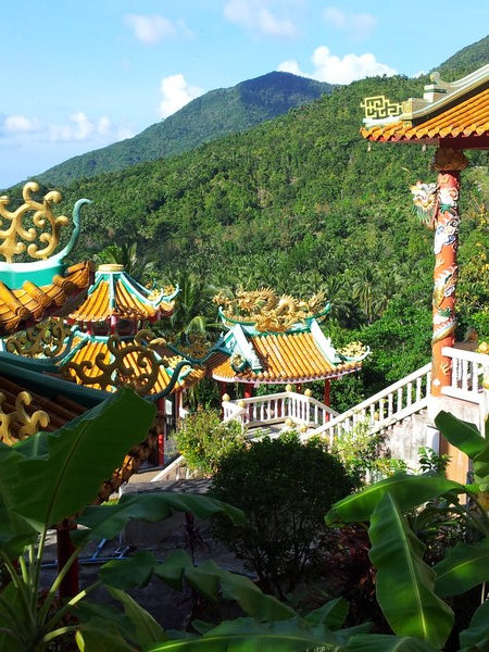 Chinese temple in middle of koh phangan