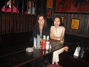 Hideko and me at Ned Kelly's Last Stand Jazz Bar