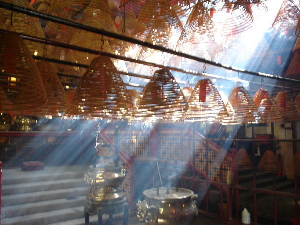 incense coils at Man Mo Temple