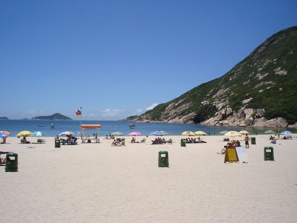 Shek O Beach, south side of HK Island...now this beach rocks!