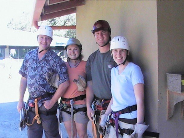 zip lining at the volcano